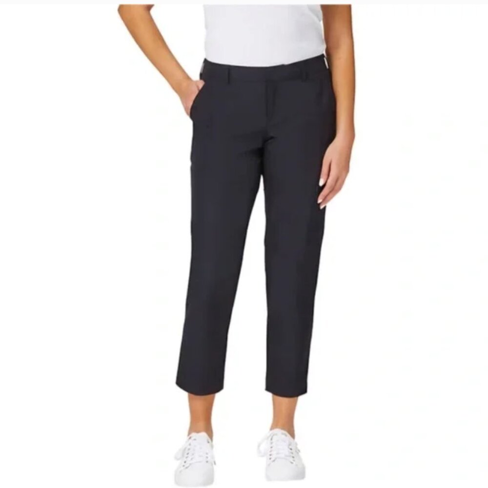 Kirkland Signature Women's Black Nylon Travel Ankle Pants Size:‎ 10 NWOT